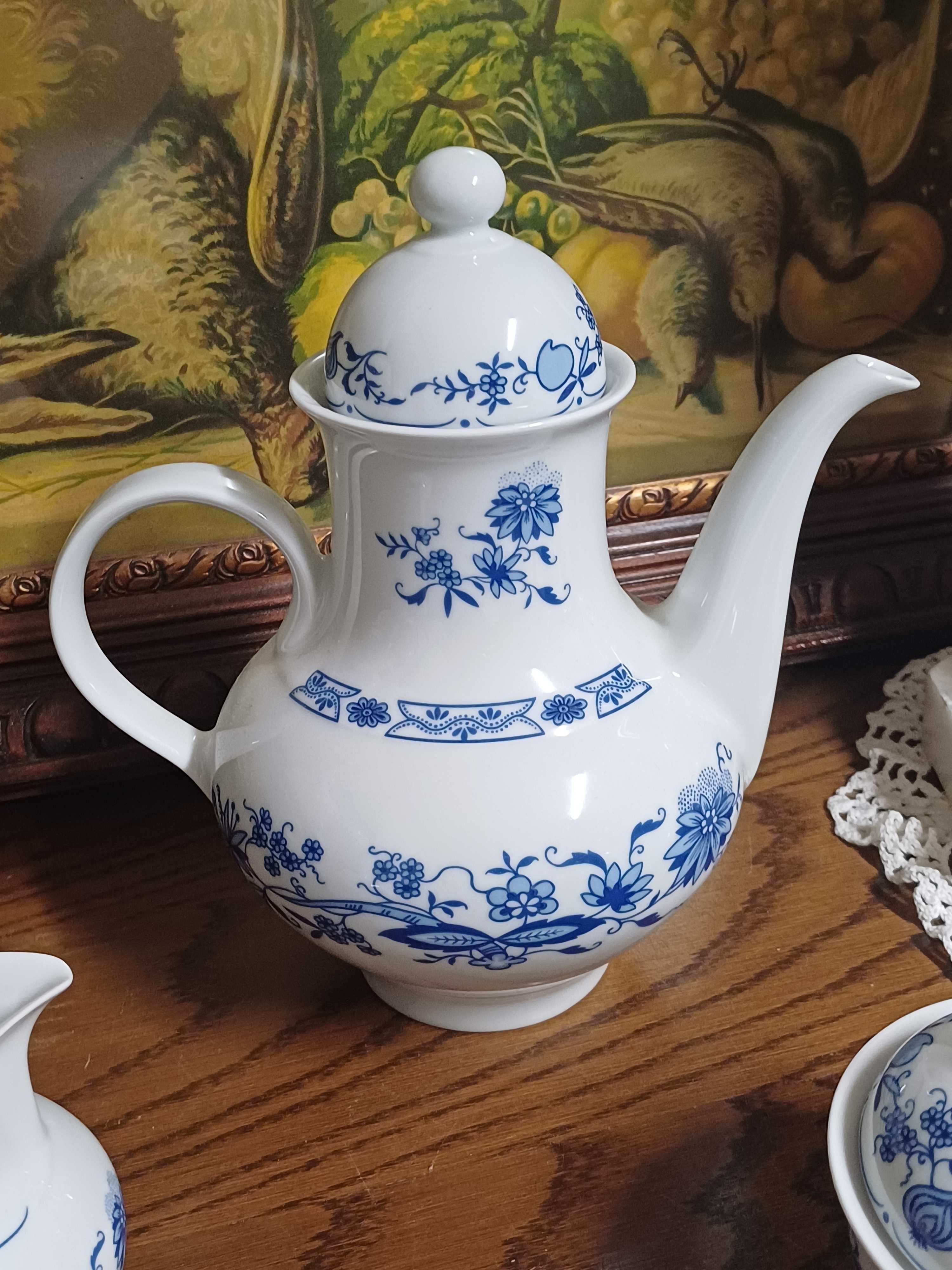 Środek kawowy porcelana Ilmenau GDR Echt kobalt (P.4132)