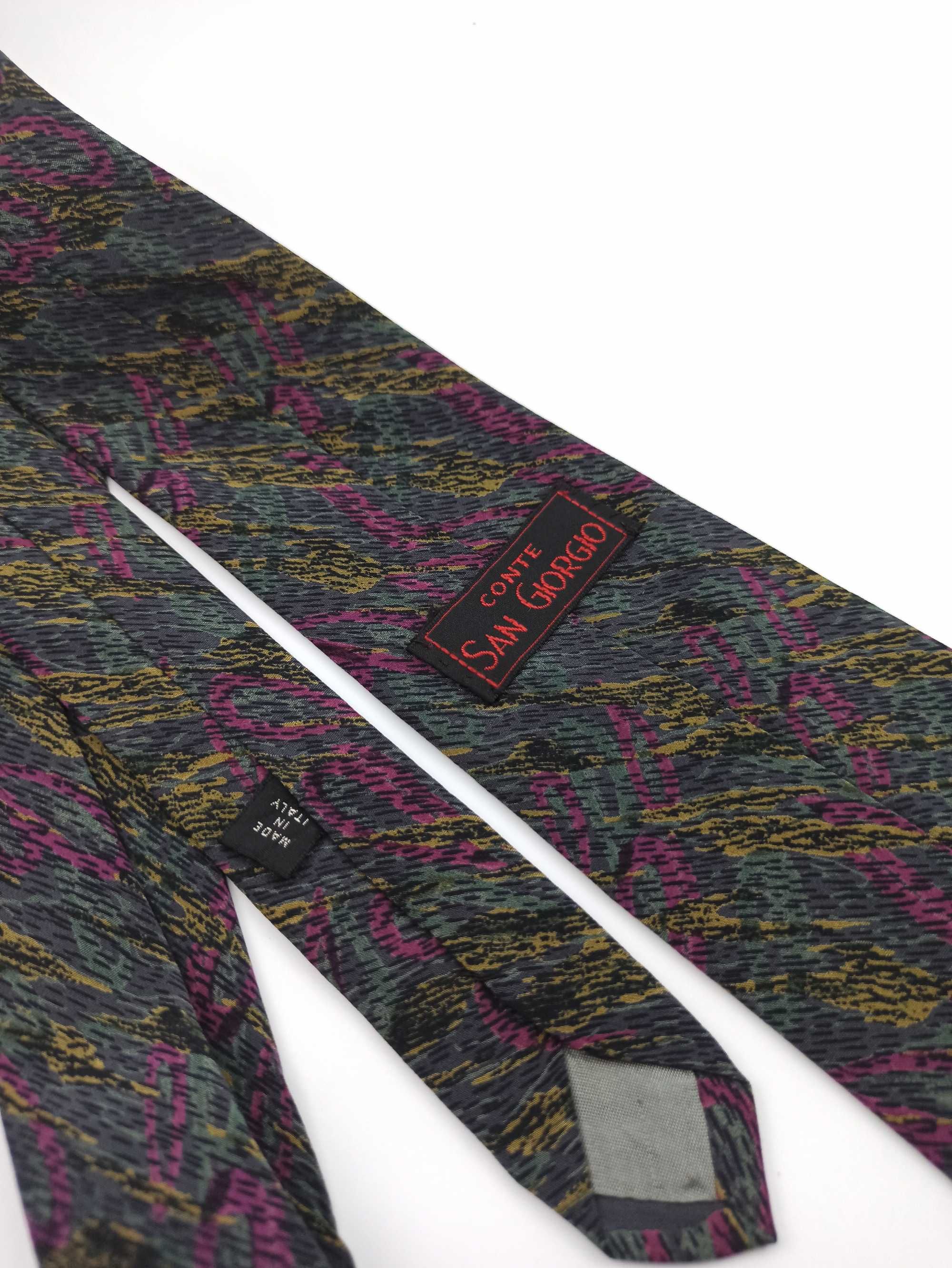 Włoski jedwabny krawat paisley