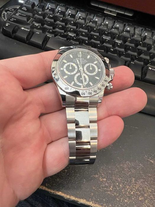 Relógio Rolex Cosmograph Daytona 40mm em aço inoxidável