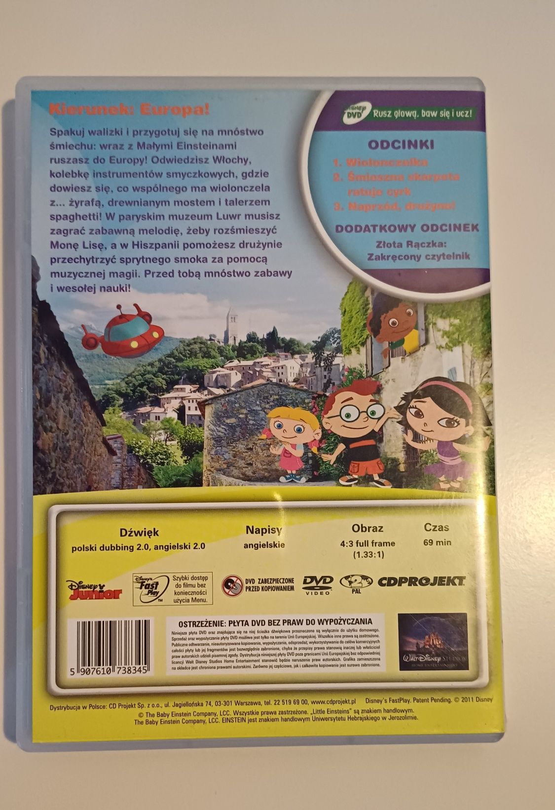 Disney Mali einsteini little einsteins zestaw 3 płyt