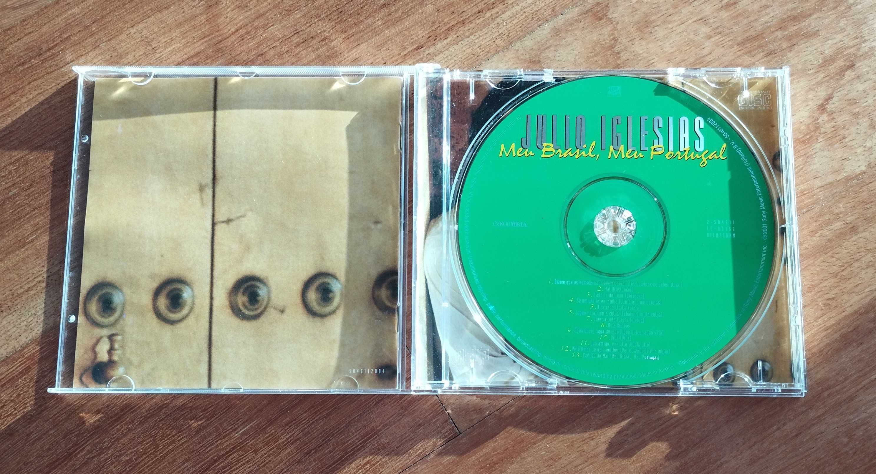 CD Álbum original -  JÚLIO IGLESIAS - Meu Brasil, Meu Portugal