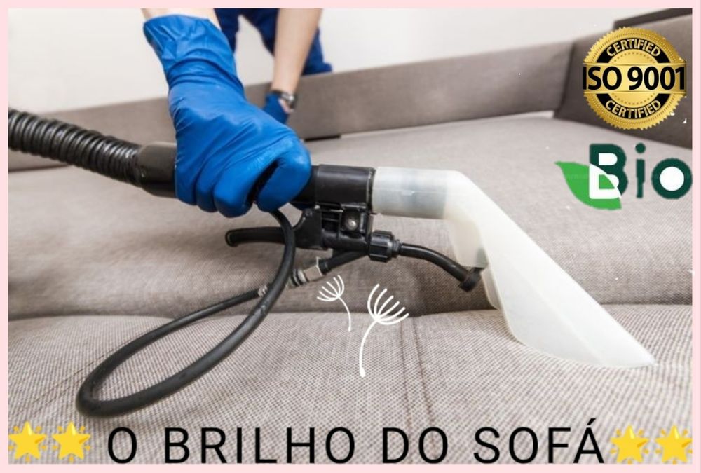 Limpeza e higienização de sofás, tapetes colchões e estufados no geral