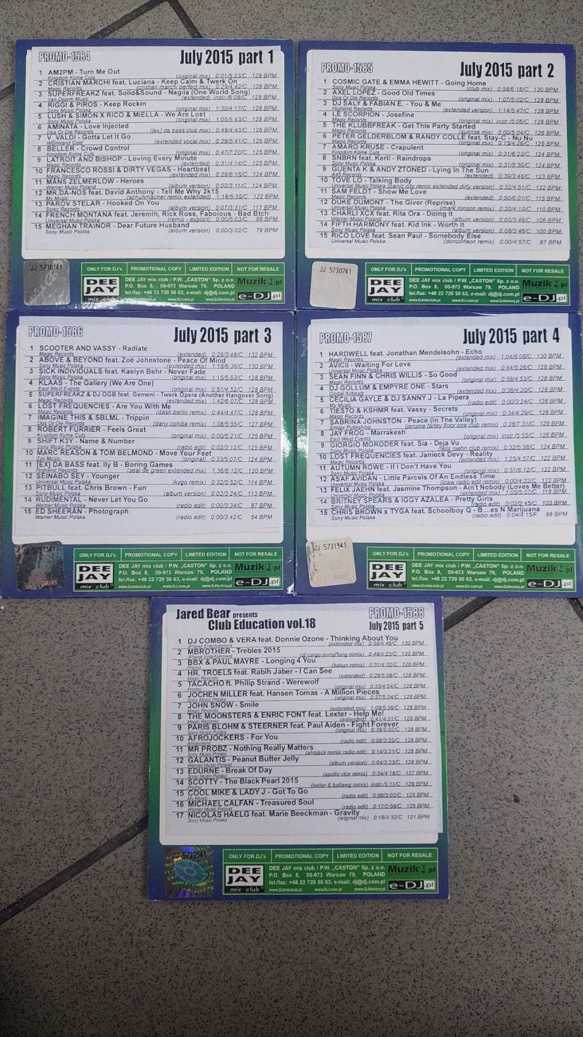 DJMC Dee Jay mix club oryginał CD legal muzyka składanka zagr pol 2015