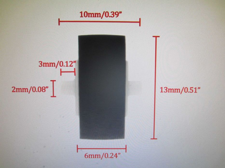 Ролики для магнитофонов Technics Panasonic 13 X 6 х 2  комплект 4 шт.