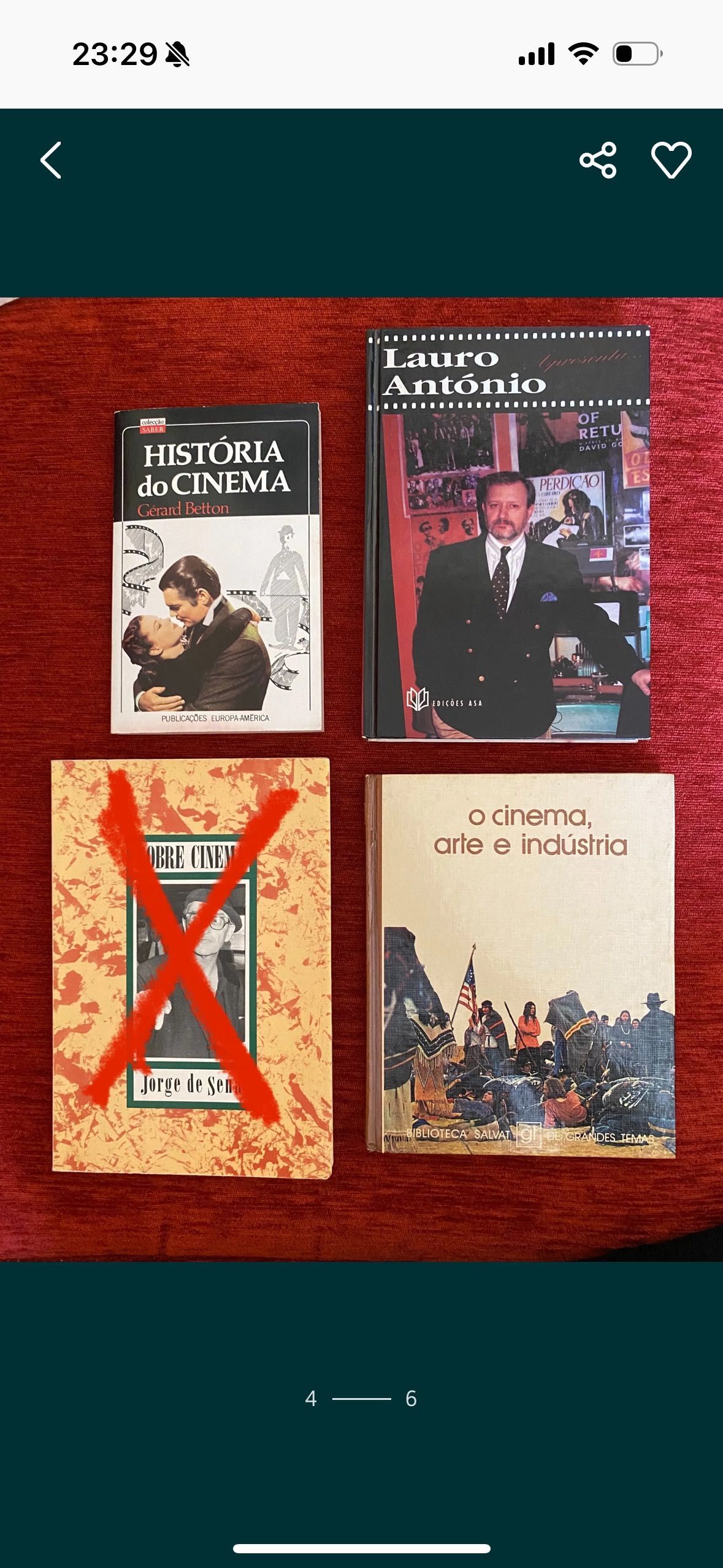 Livros de História do Cinema e Fotografia