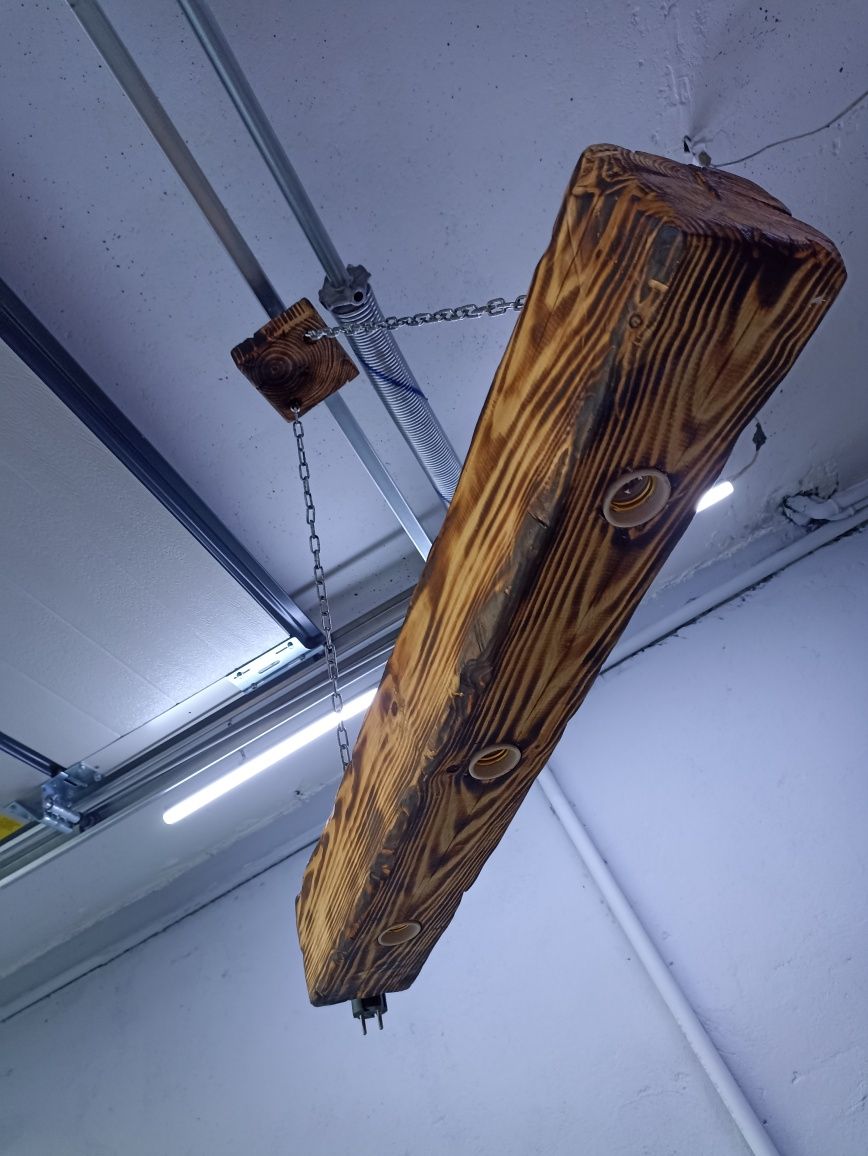 Lampa z bala rustykalna