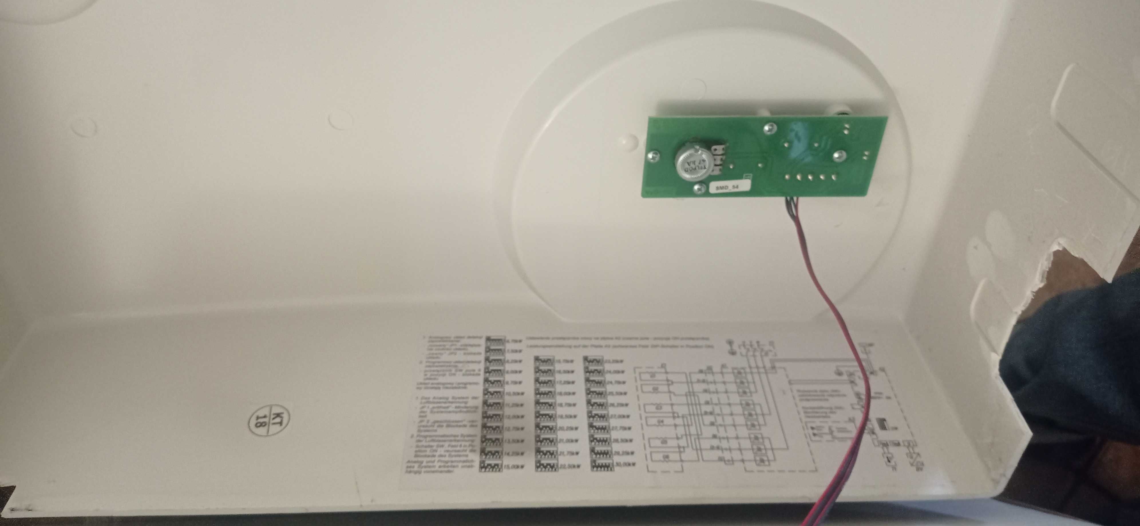 Przepływowy elektryczny podgrzewacz wody 18kW / 400V Siemens