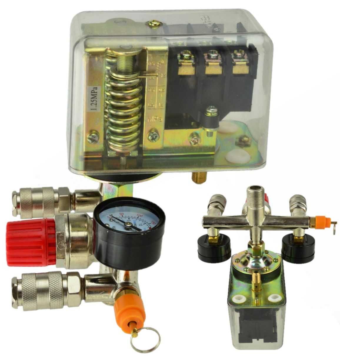 Wyłącznik ciśnieniowy PRESOSTAT SILOWY reduktor 2 zegary 400V 1254