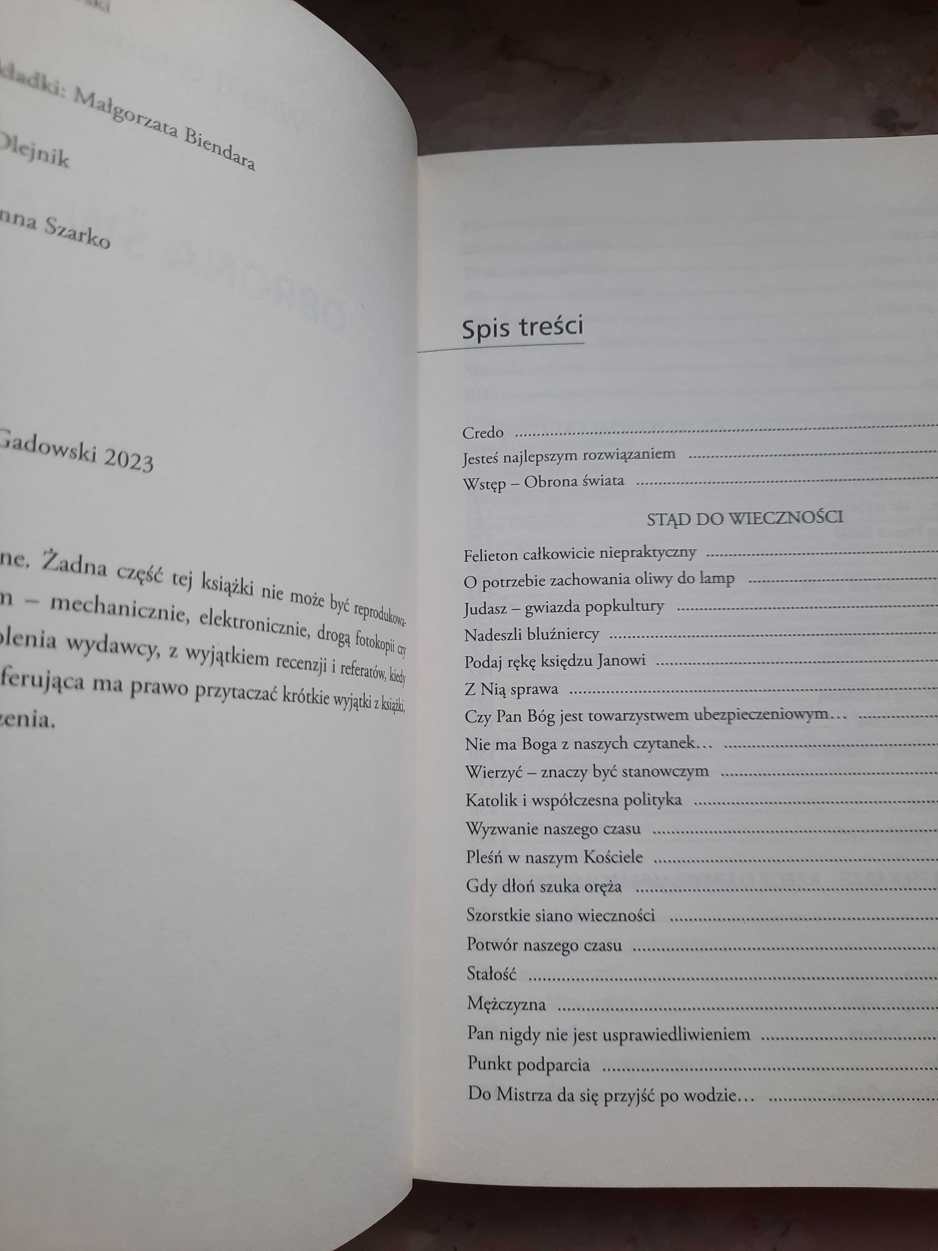 Witold Gadowski "Obrona świata"
