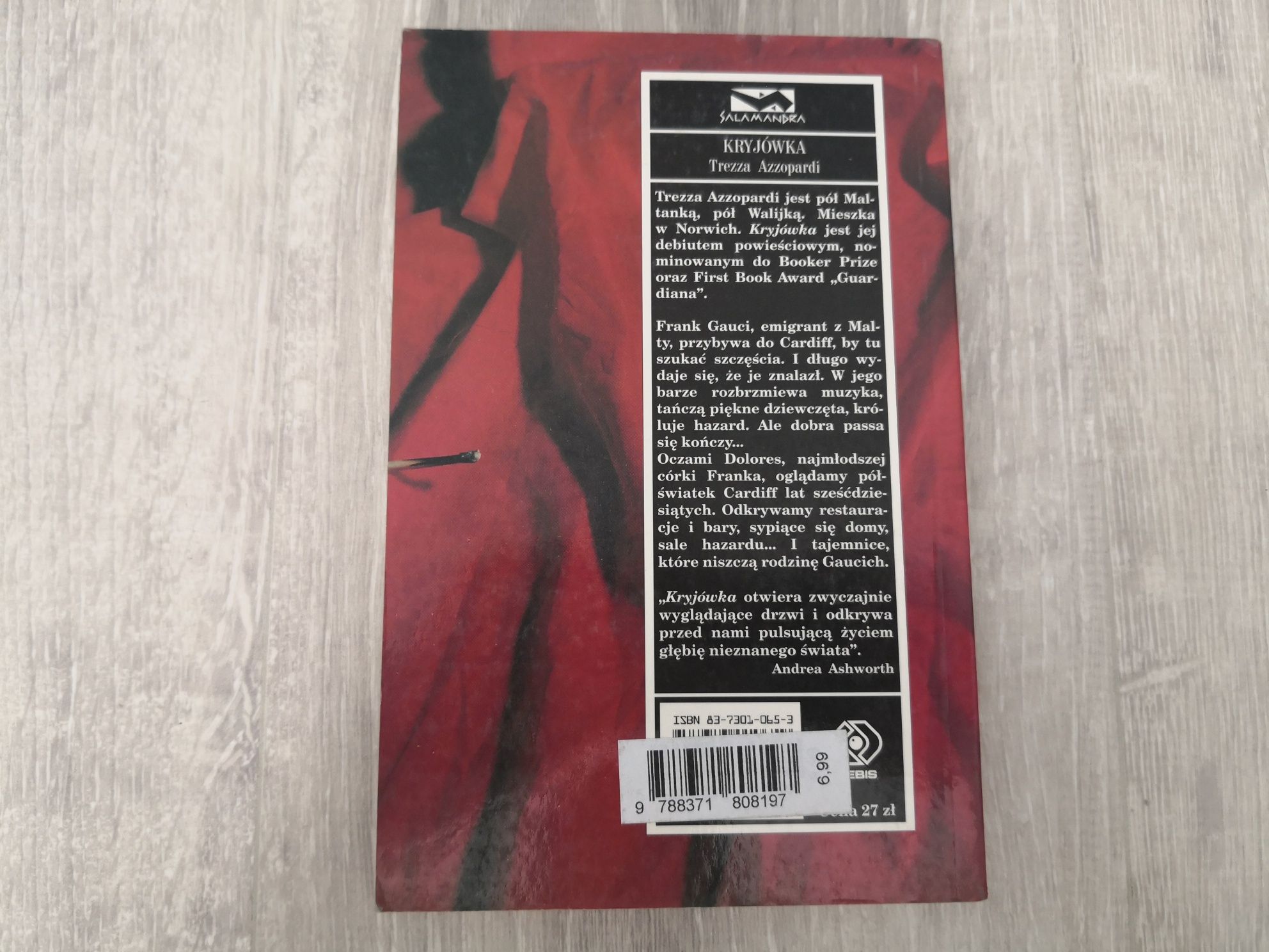 Kryjówka : Trezza Azzopardi (nominacja do Booker Prize 2000)