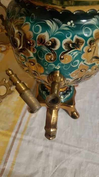 Рідкісний самовар Емальований електричний виробник Тула 1991