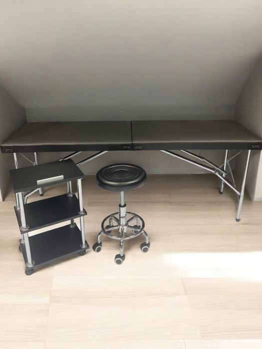 Комплект ВИГІДНО‼️Кушетка косметологічна №54еко-шкіра+етажерка+стілець