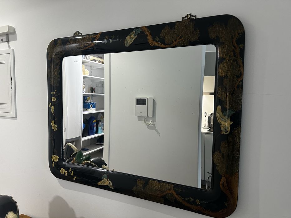 Espelho chines preto de parede