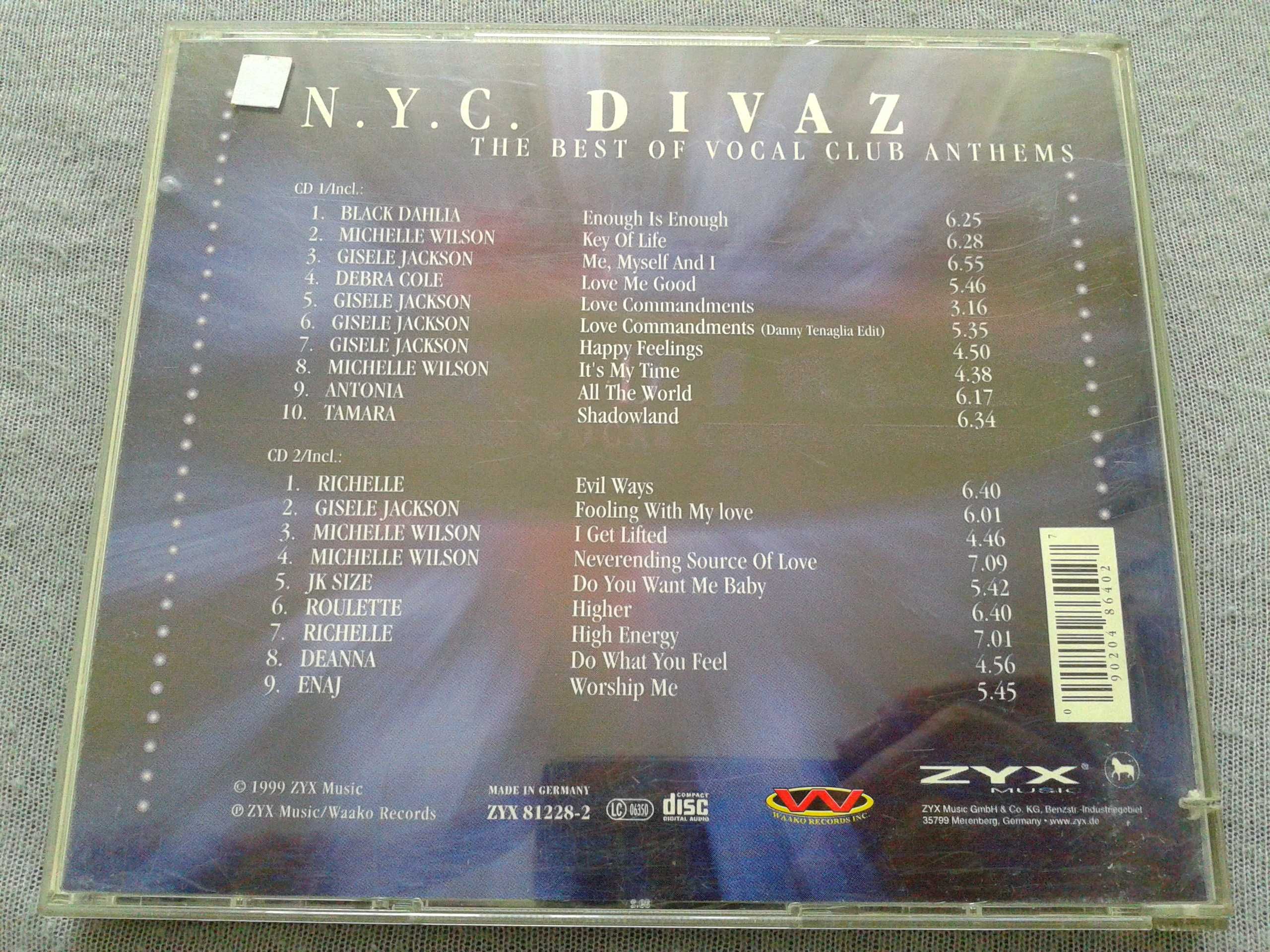 N.Y.C. Divaz, The Best Of Vocal Club Anthems  2CD