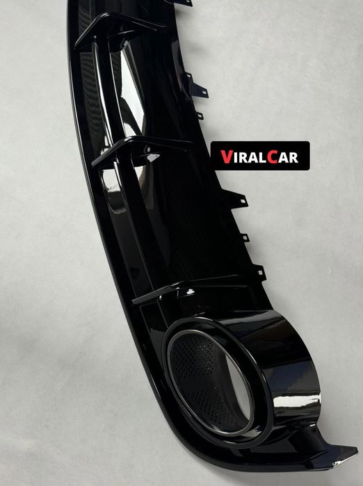 Dyfuzor Dokładka AUDI A6 C7 S LINE Czarny Połysk