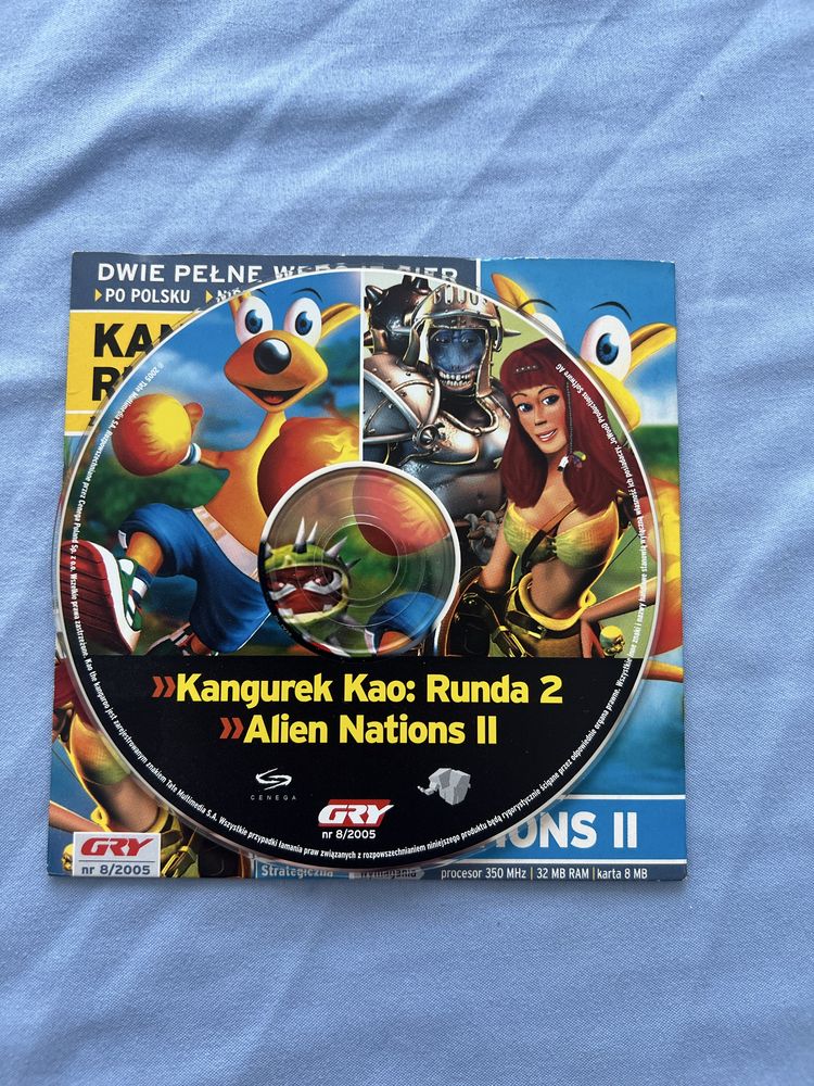 Kangurek Kao: Runda 2 i Alien Nations II gry PC KŚ Gry 8/2005