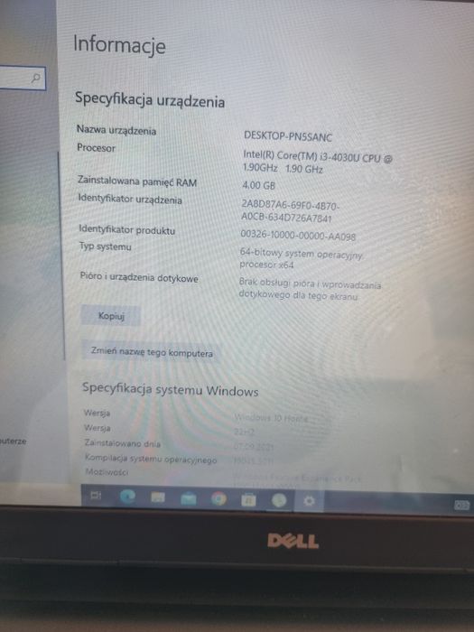 Laptop Dell Inspiron 15r stan bdb 240gb ssd grafika do gier