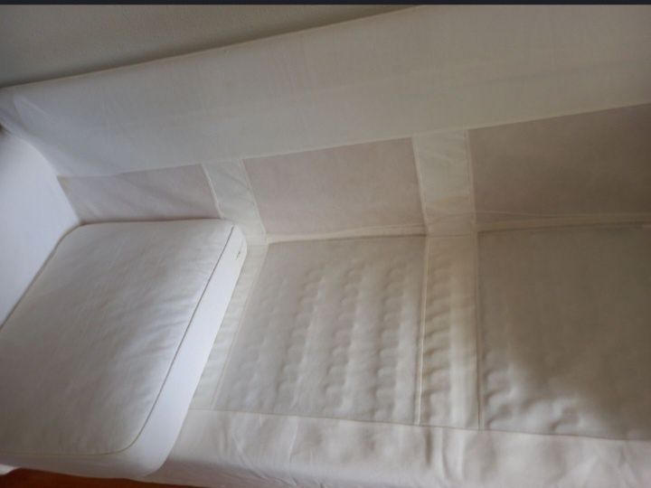 Sofá- 3 lugares EKTORP, Ikea com oferta de repousa pés