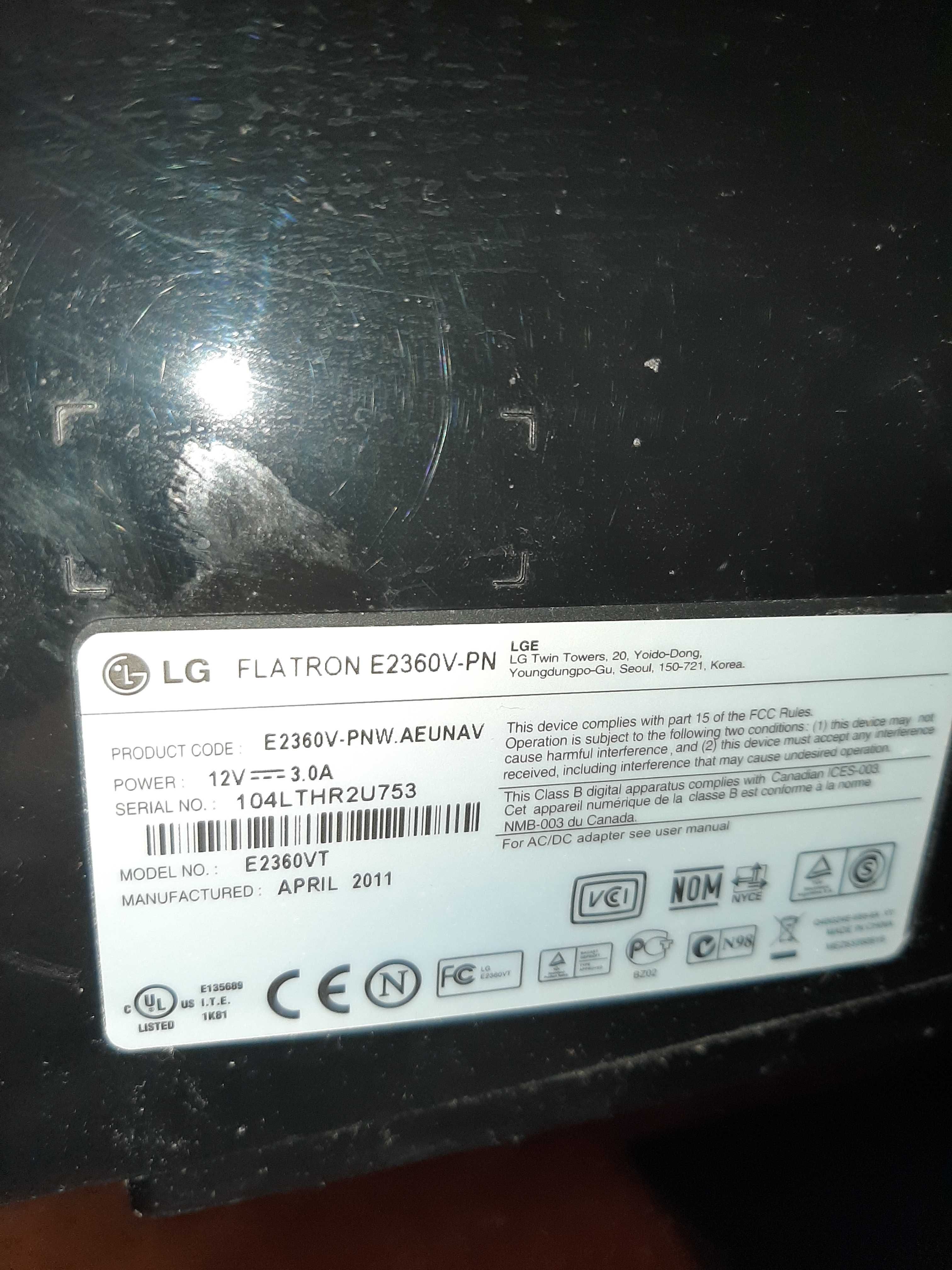 Монітор LG Flatron E2360V-PN 23"