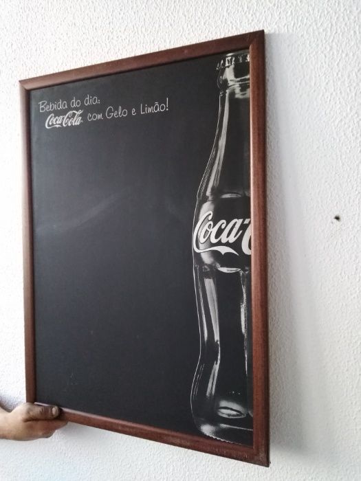 Placa Preçario da Coca-Cola 53cm x 73cm