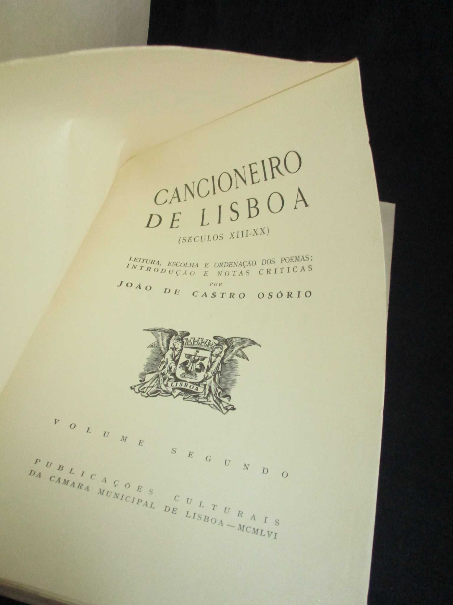 Livros Cancioneiro de Lisboa João de Castro Osório