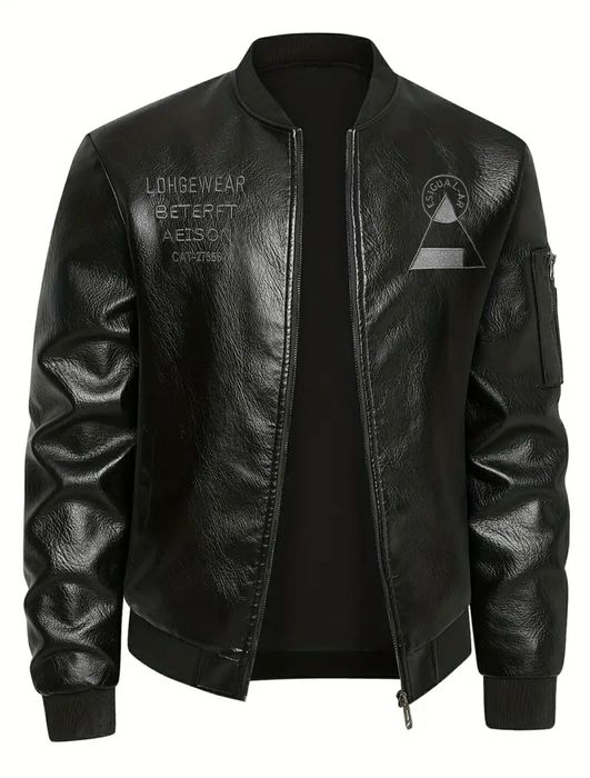 Kurtka skórzana bejsbolówka