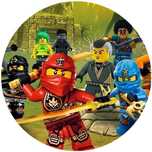 Opłatek na tort Urodziny Lego Ninjago