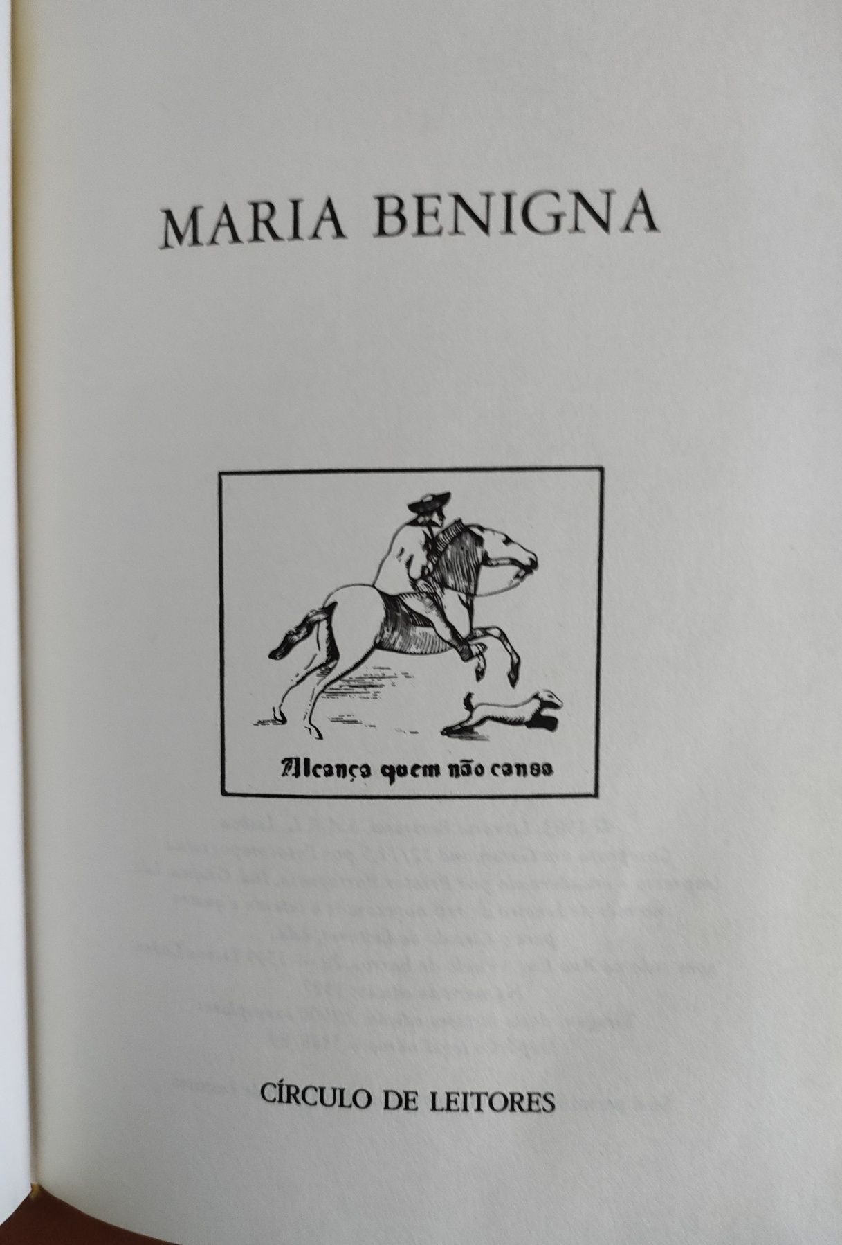 Maria Benigna de Aquilino Ribeiro