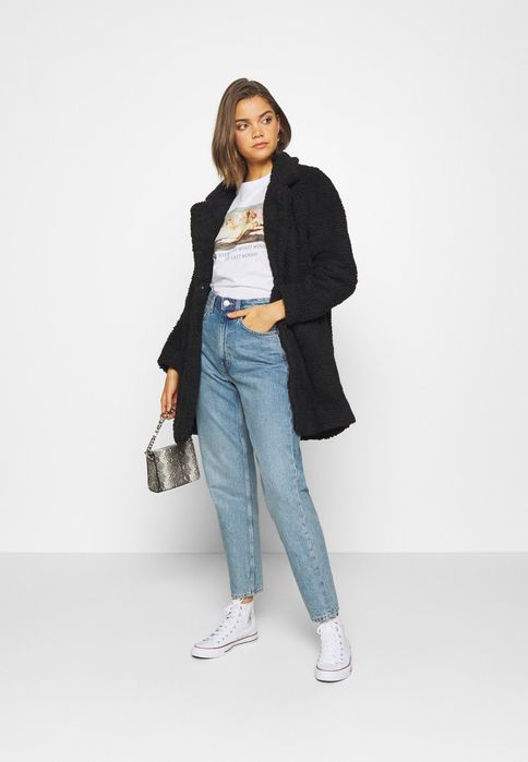 Płaszcz czarny tedi Only L