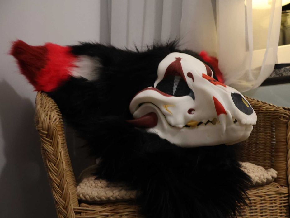 Skull Dog Maska Fursuit furry