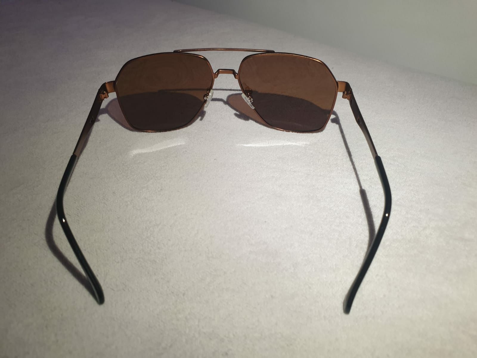 Nowe Okulary Przeciwsłoneczne Polaryzacyjne UV400 Brązowe Złote Unisex