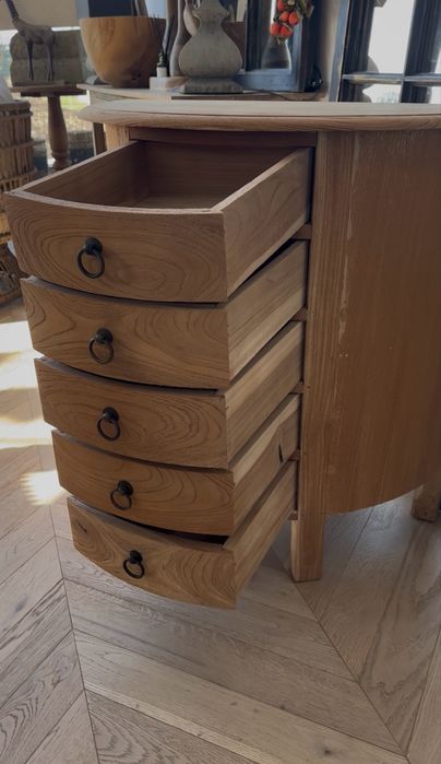Szafka z drewna teak , drewniana komoda