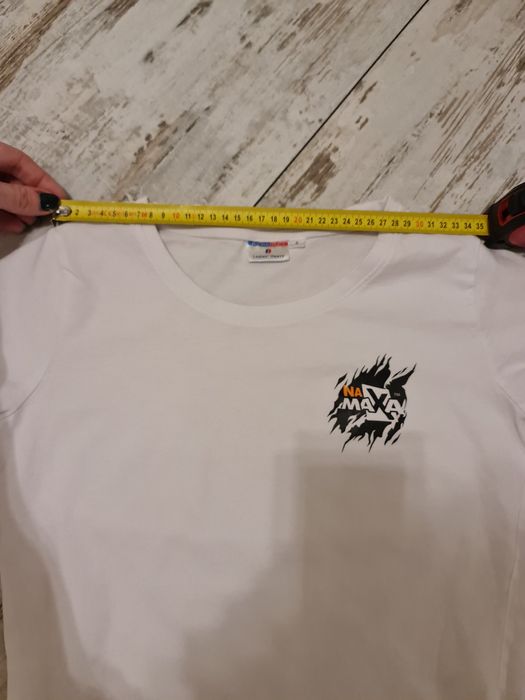 Dwie białe koszulki Krav Maga damskie rozm. S i L