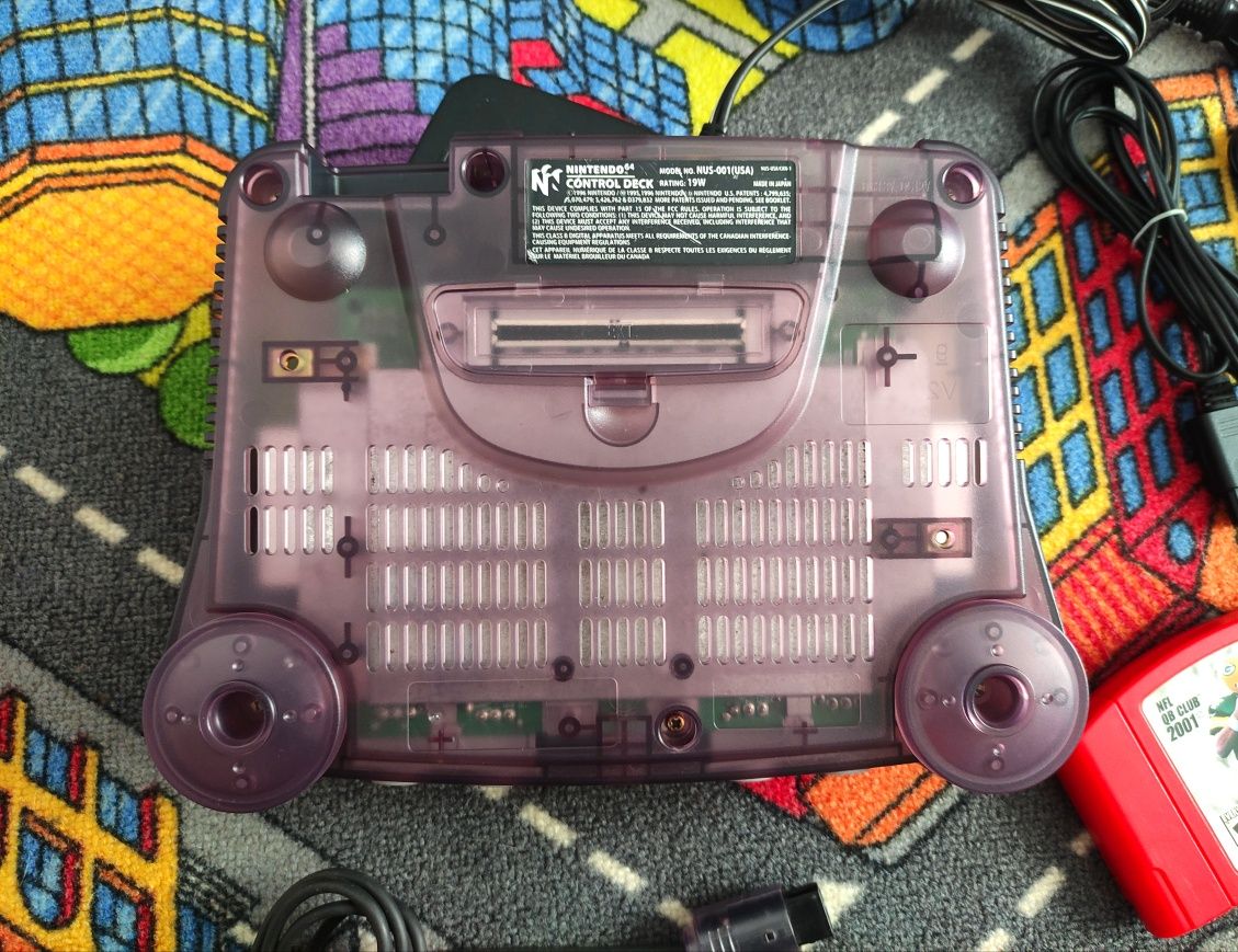 Nintendo 64 n64 crystal limited edition NTSC USA+ Japan 120v