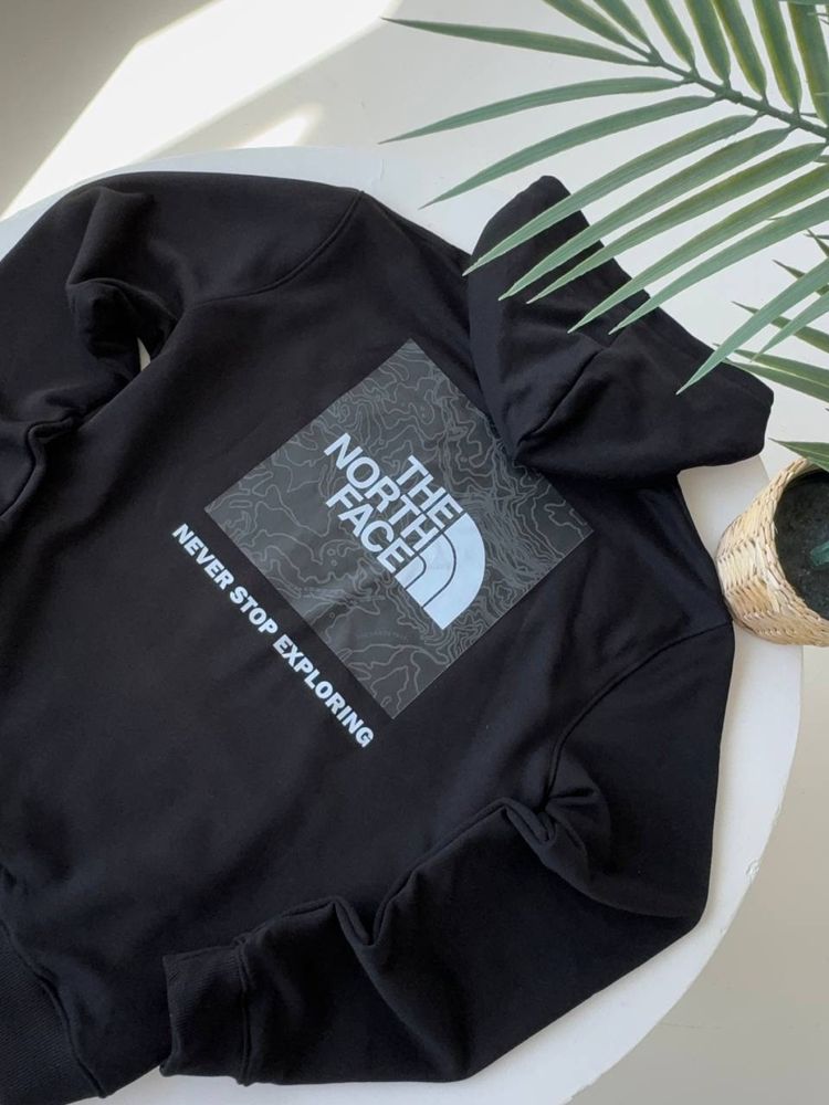 Худі The North Face Box logo/ кофта тнф чорна/ чоловіча кофта tnf/