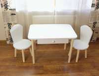 Столик белый стульчики мдф новый деревянный детский стол