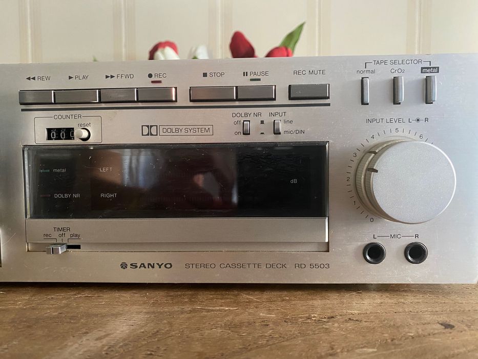 Leitor de cassastes Sanyo Stereo Cassette Deck RD 5503