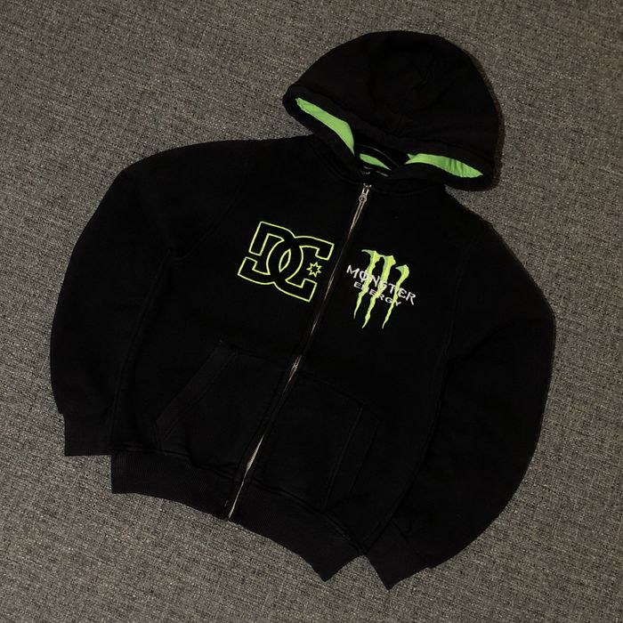 ДС шуз монстер зипка DC Shoes monster zip-hoodie, rap sk8 y2k dc