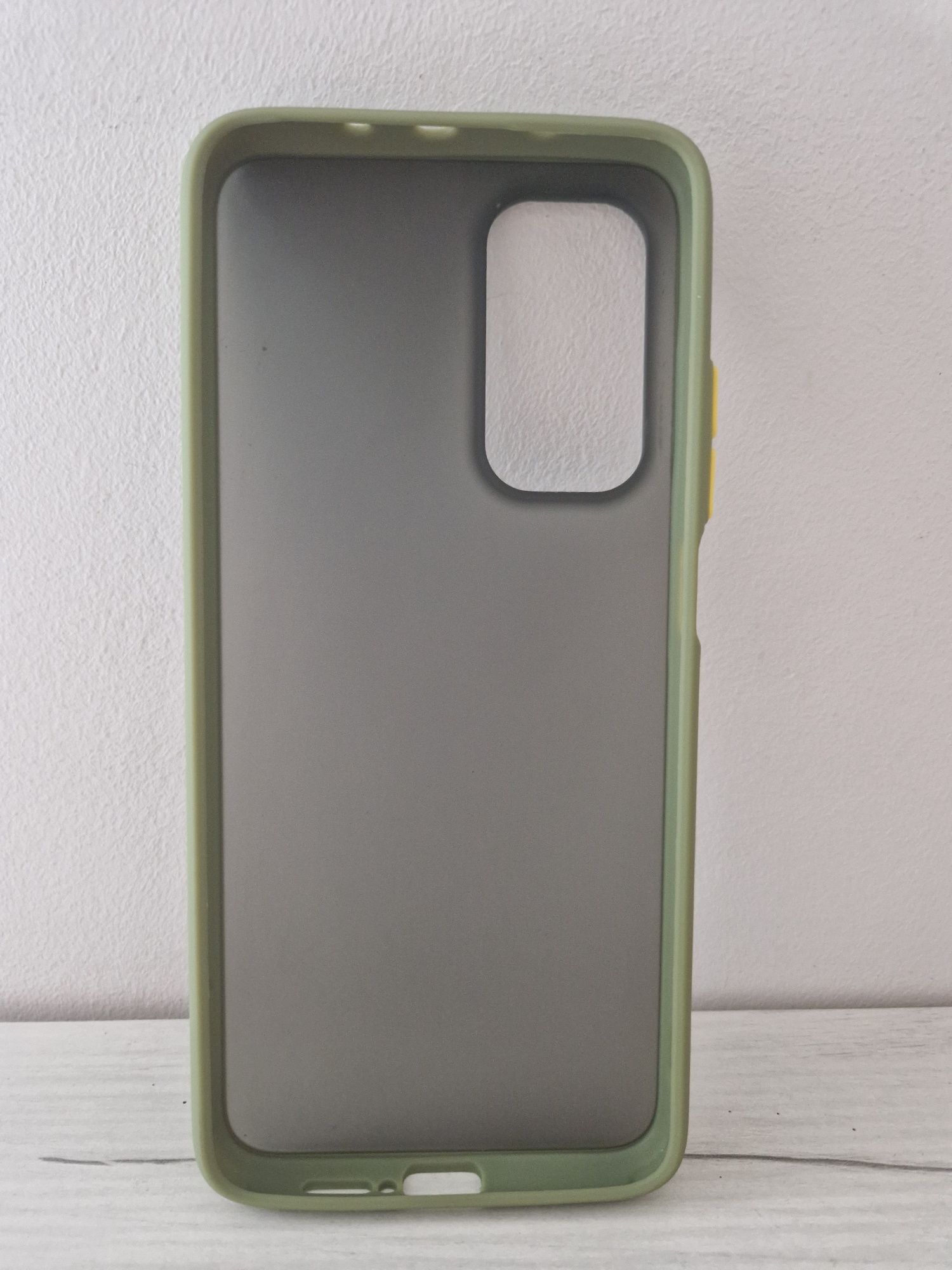 Vennus Color Button Bumper do Xiaomi Mi 10T/Mi 10T Pro 5G Oliwkowy