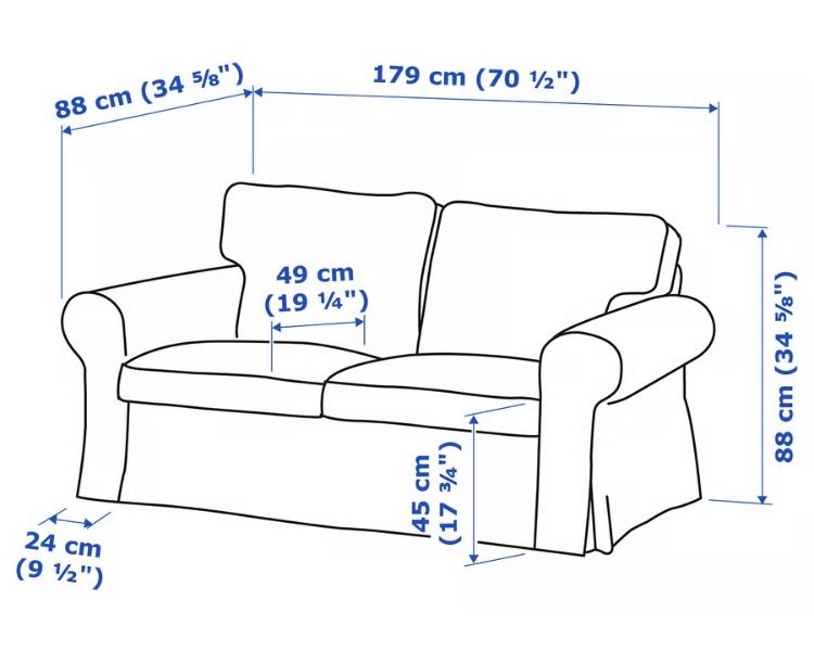 Ikea Sofa kanapa ektorp 2 osobowa