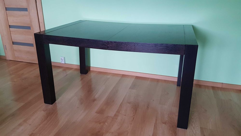 stół do salonu ciemny brąz 140x90