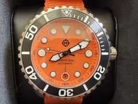 zegarek Helm Komodo Orange + 3 ori paski NOWY