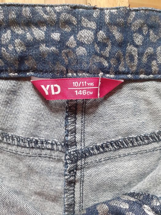 Shorts de ganga com padrão de leopardo