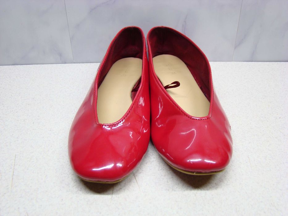 Lefties czerwone balerinki R. 37 lakierowane damskie dziewczęce