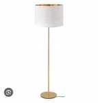 Lampa podłogowa Ikea Skaftet z białym kloszem Nymo - 2 sztuki