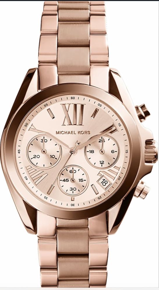 Годинник жіночій Michael Kors Mini Bradshaw Rose Gold 36mm часы