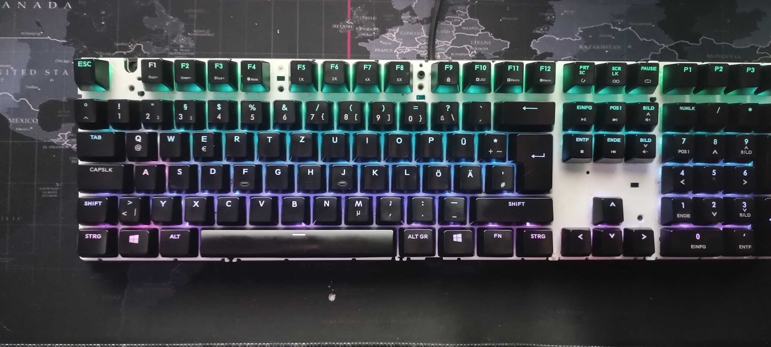 Klawiatura mechaniczna Cooler Master Masterkeys L MX Brown układ DE