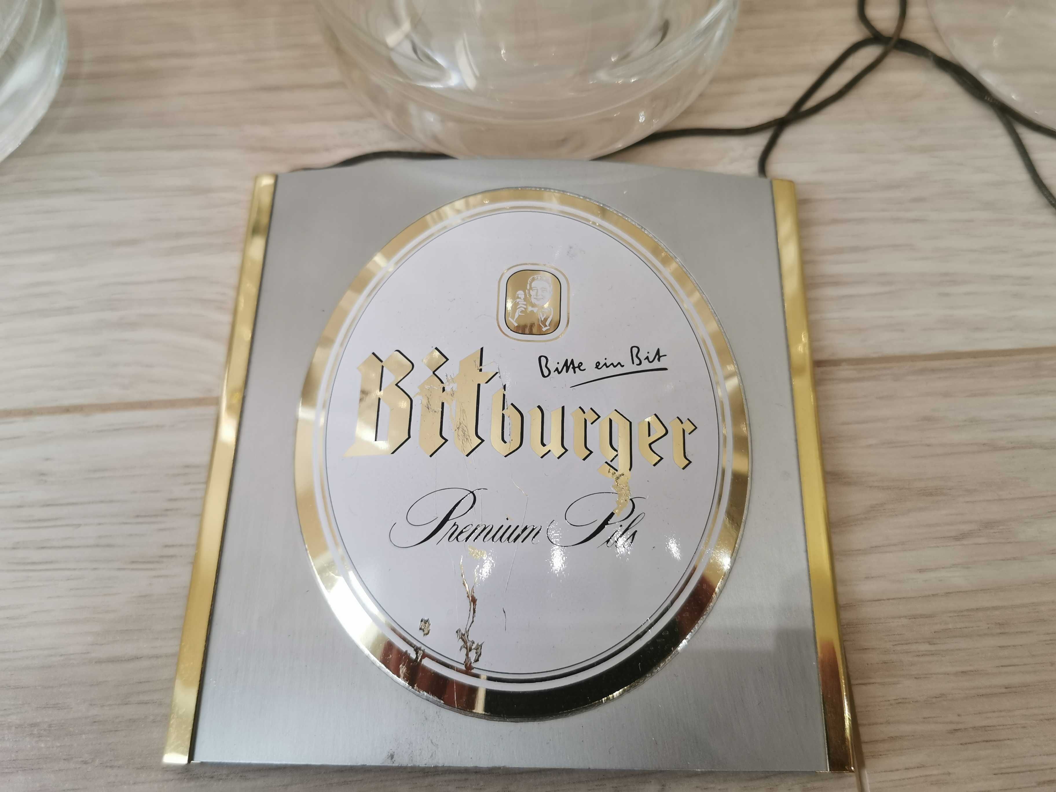 Bitburger бокал костер (бірдекель) медальйон