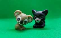 Conjunto 2 Mini Figuras MPG brindes Ovo Kinder Surpresa 2013 Natoons