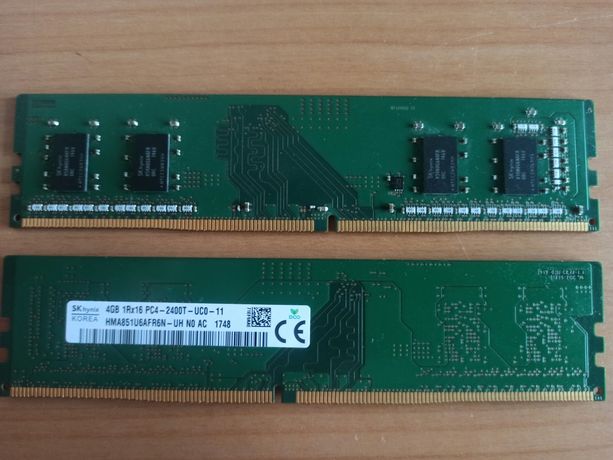 SK Hynix 4GB 1Rx16 PC4-2400T UC0-11 DDR4